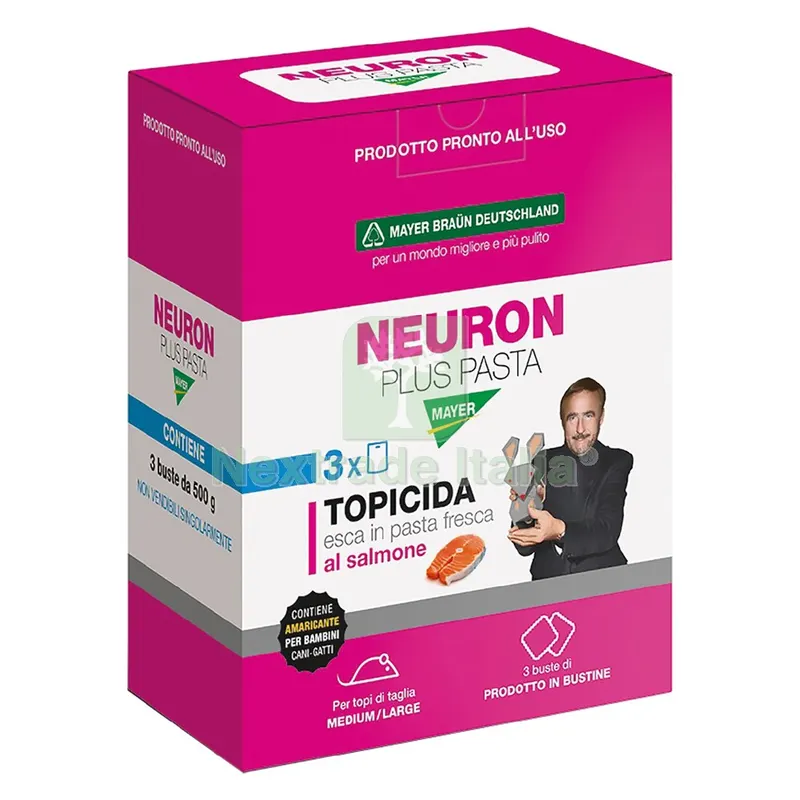 ESCA TOPICIDA 'NEURON' gr. 1500 - cf. 3 buste (500 gr.) — Disinfestazione e controllo nocivi — rif. FERX.6063782NLM