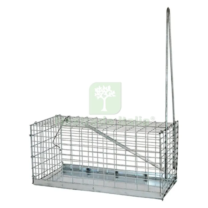 6PZ Trappola per Topi a Gabbia cm 10 x 24 x H 10 - Media — Disinfestazione e controllo nocivi — rif. FERX.606336NLM