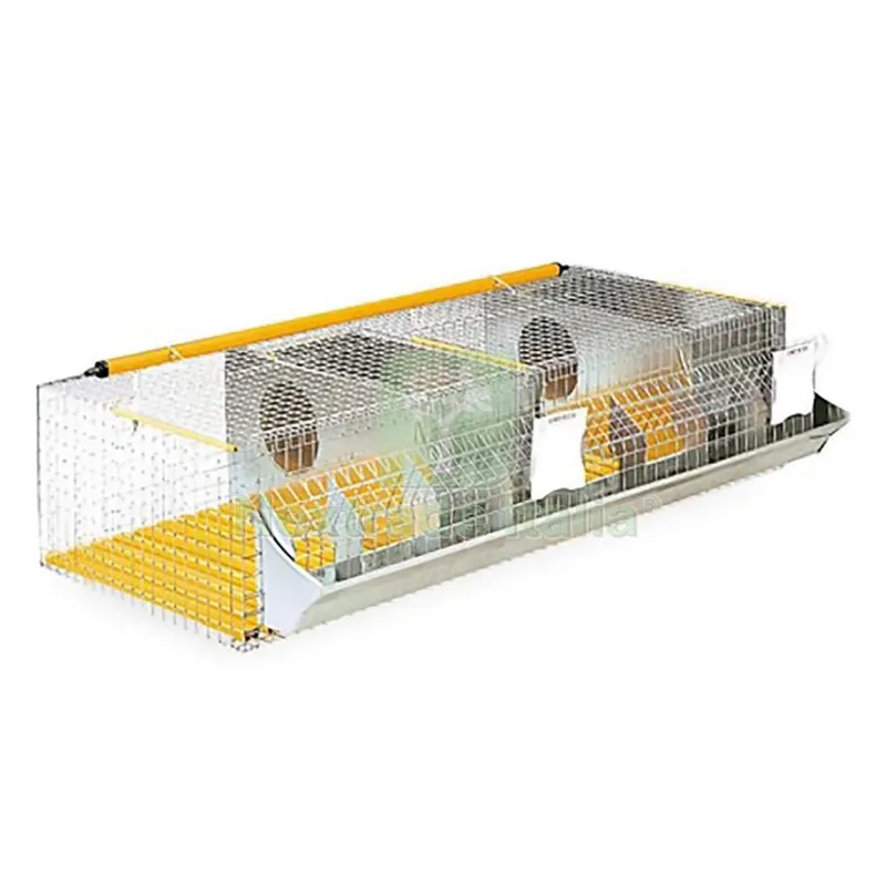 Gabbia Conigli Fattrici Nidi Interni 2 fori - cm 120 x 66 x H 30 — Docce e arredo acqua da giardino — rif. FERX.6049570NLM