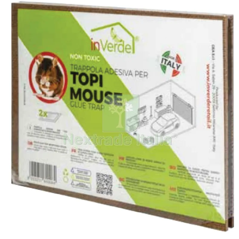 TRAPPOLA ADESIVA PER RODITORI 2 tavolette cm 28 x 19 — Disinfestazione e controllo nocivi — rif. FERX.6063657NLM