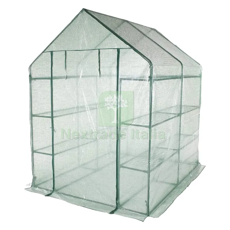SERRA DA BALCONE 'MULTIRIPIANO' cm 143 x 143 x h 195 — Protezione piante e sementi — rif. FERX.6060949NLM SERRA DA BALCONE 'MULTIRIPIANO' cm 143 x 143 x h 195 — Protezione piante e sementi — rif. FERX.6060949NLM