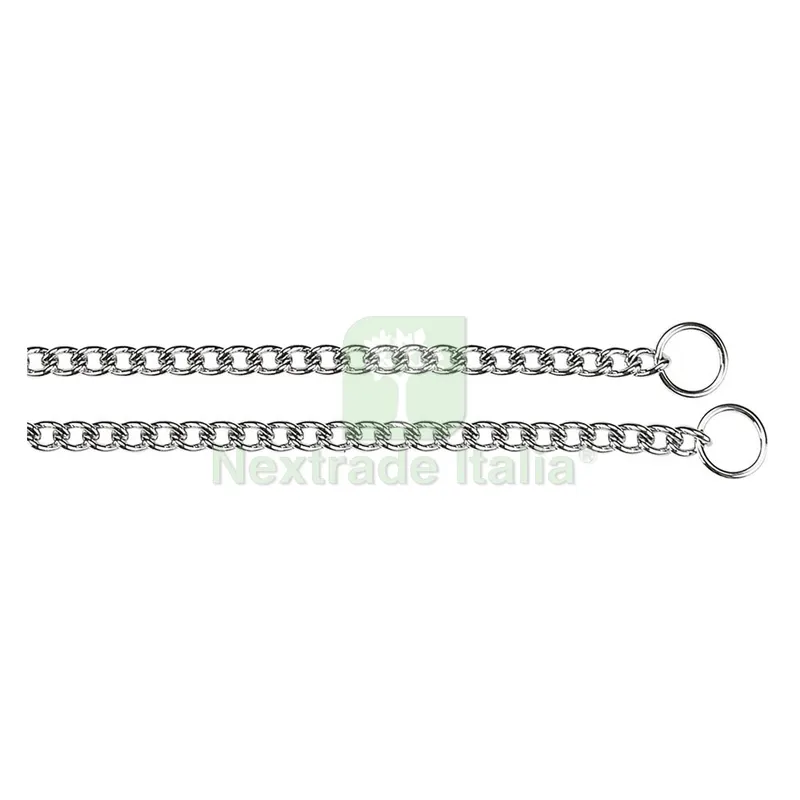 3PZ Collare per Cane a Strangolo 'chrome' 'CS1728' - cm 60 — Fascette e collari — rif. FERX.6056706NLM 3PZ Collare per Cane a Strangolo 'chrome' 'CS1728' - cm 60 — Fascette e collari — rif. FERX.6056706NLM