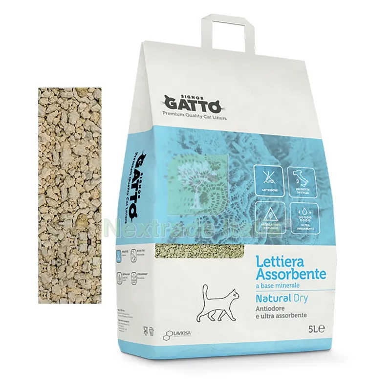 4PZ LETTIERA IGIENICA 'NATURAL DRY' 5 lt — Gatti — rif. FERX.6061430NLM