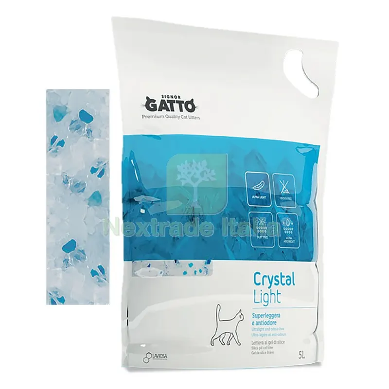 6PZ LETTIERA IGIENICA 'CRYSTAL LIGHT' 5 lt — Gatti — rif. FERX.6061440NLM