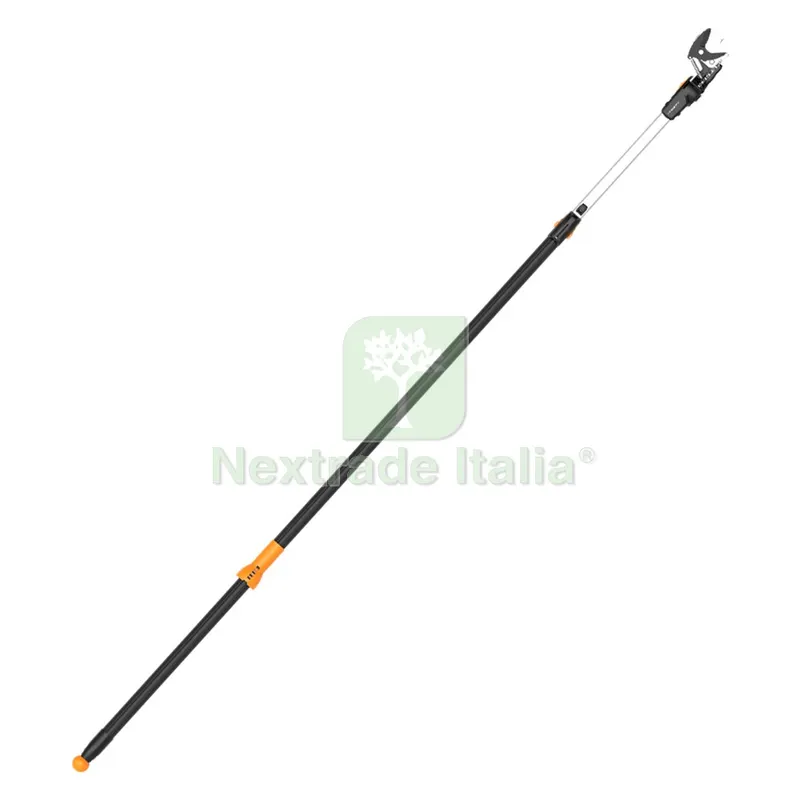 POTATORE TELESCOPICO 'UPN86' mt 2,40 > 4,0 + seghetto omaggio — Misurazione e taglio manuale — rif. FERX.602131NLM POTATORE TELESCOPICO 'UPN86' mt 2,40 > 4,0 + seghetto omaggio — Misurazione e taglio manuale — rif. FERX.602131NLM