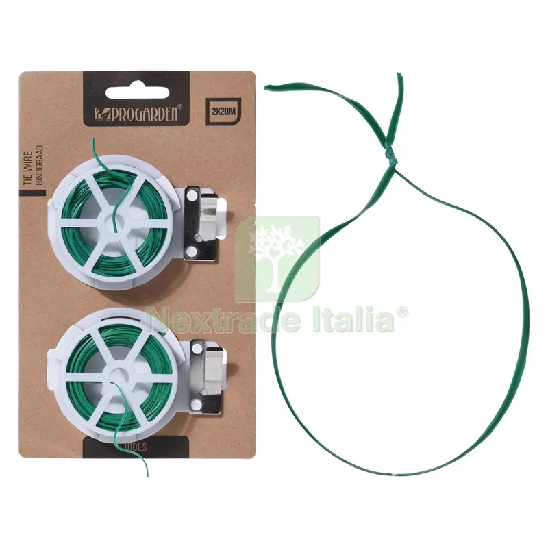 PIATTINA FILO PLASTICATO 2 bobine da mt. 20 - con taglierina — Pennelli e rulli — rif. FERX.6083803NLM PIATTINA FILO PLASTICATO 2 bobine da mt. 20 - con taglierina — Pennelli e rulli — rif. FERX.6083803NLM