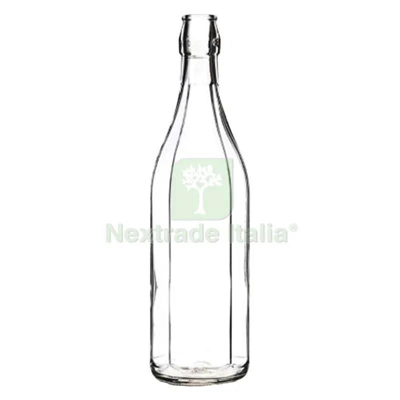 20PZ Bottiglia in Vetro 'costolata' 1000 ml bianca - tappo 7943200 — Casalinghi e organizzazione — rif. FERX.794252NLM