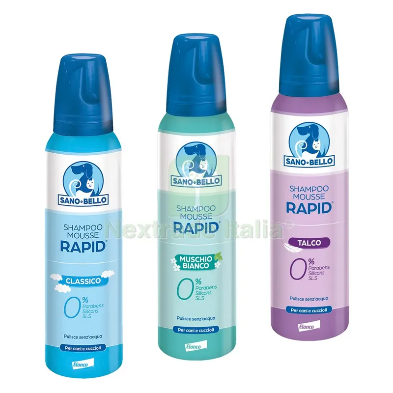 SHAMPOO MOUSSE PER CANE E CUCCIOLI 'RAPID' profumazione al talco — Cani — rif. FERX.6061324NLM