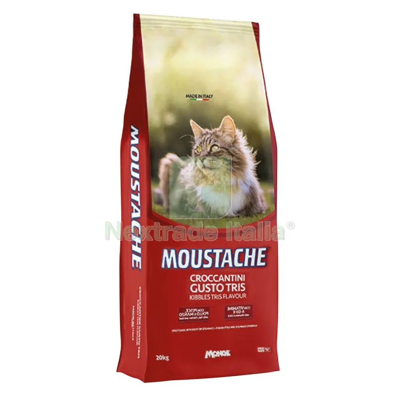 CROCCANTINI PER GATTI 'MOUSTACHE GUSTO TRIS' pesce, pollo e manzo - kg 20 — Gatti — rif. FERX.6160710NLM