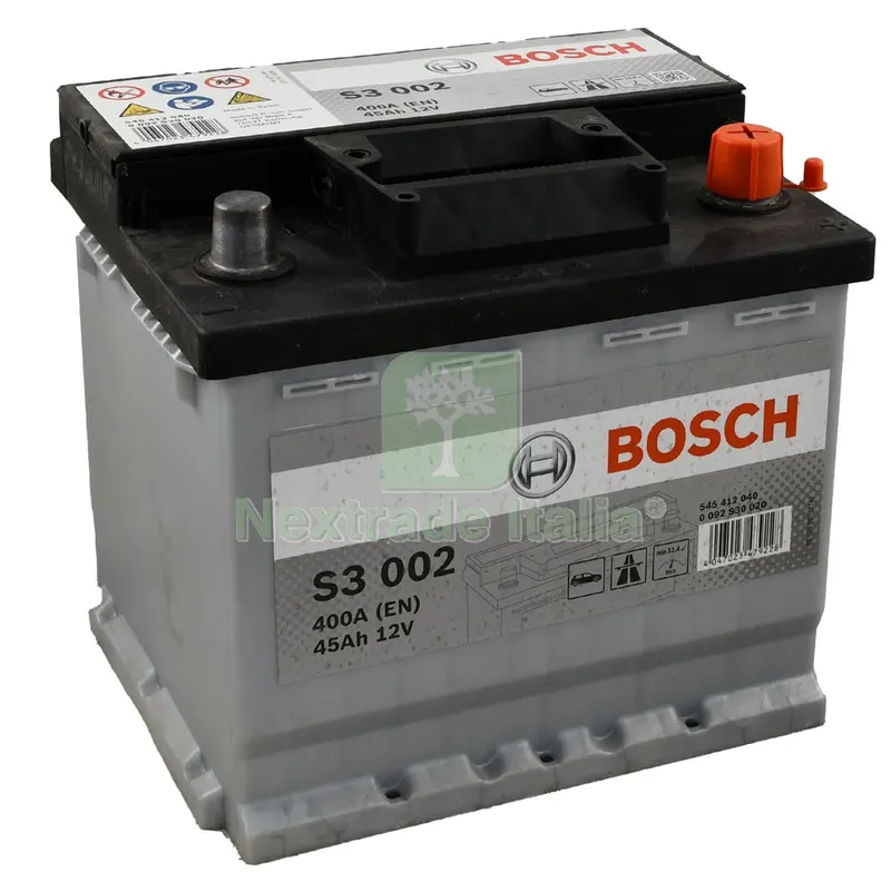 Batteria per Auto 'bosch' S3005 56 Ah dx - mm 242 x 175 x 190 — Ricambi e fluidi auto — rif. FERX.6060531NLM Batteria per Auto 'bosch' S3005 56 Ah dx - mm 242 x 175 x 190 — Ricambi e fluidi auto — rif. FERX.6060531NLM