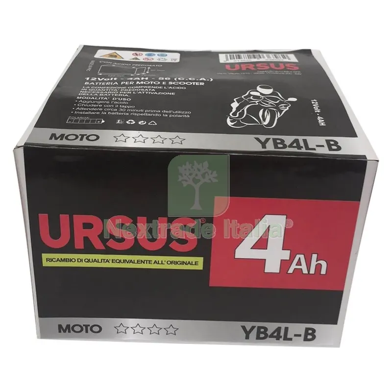 Batteria per Moto 'ursus' 8 Ah - mm 135 x 75 x 139 — Cavi e fili — rif. FERX.6060537NLM