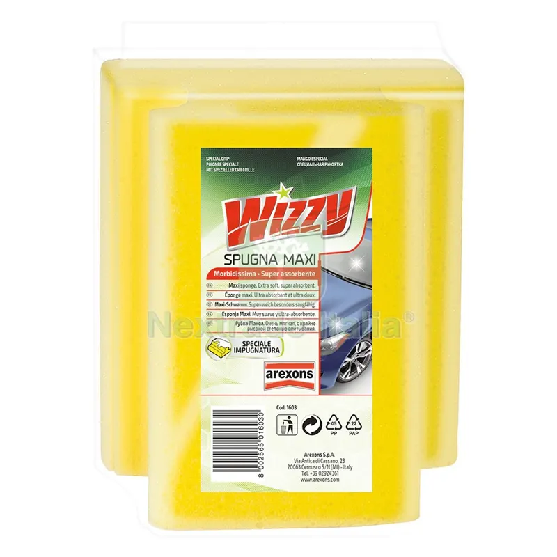 SPUGNA MAXI LAVAGGIO AUTO 'WIZZY' cm 17 x 15 x 10 — Tempo libero outdoor — rif. FERX.9200026NLM