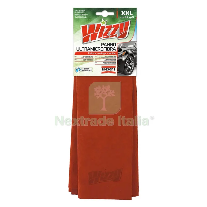 Panno Ultra Microfibra per Autovetture 'wizzy' cm 49 x 49 — Tempo libero outdoor — rif. FERX.9200010NLM Panno Ultra Microfibra per Autovetture 'wizzy' cm 49 x 49 — Tempo libero outdoor — rif. FERX.9200010NLM