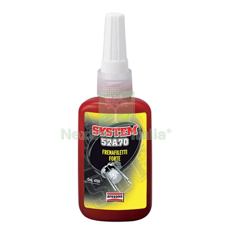 FRENAFILETTI 'SYSTEM' 52A70 ml. 10 - tipo forte — Adesivi e sigillanti — rif. FERX.910000NLM FRENAFILETTI 'SYSTEM' 52A70 ml. 10 - tipo forte — Adesivi e sigillanti — rif. FERX.910000NLM