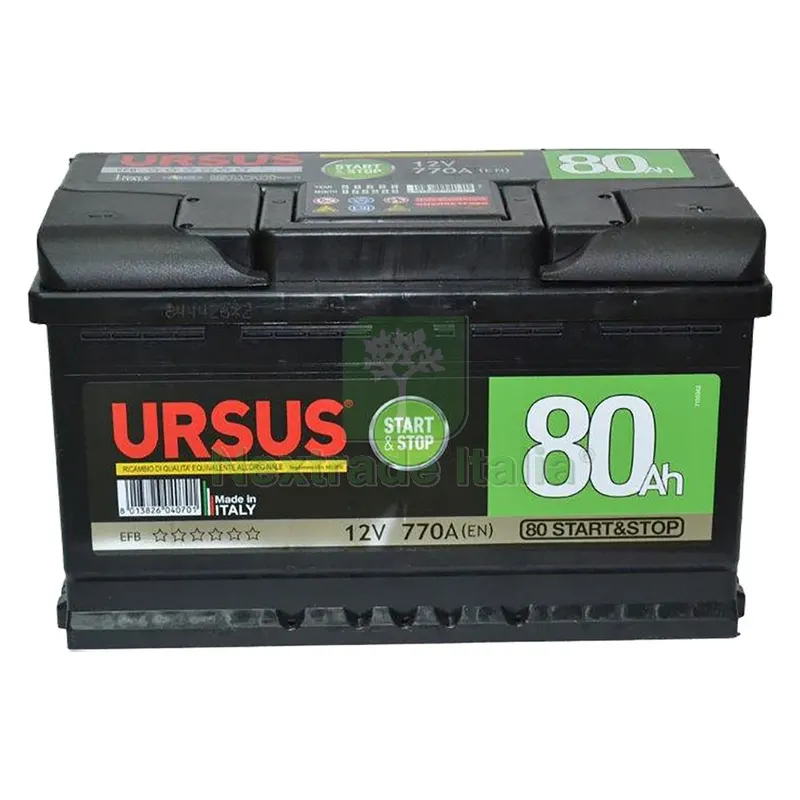 Batteria per Auto Start & Stop 'ursus' 60 AH - mm 242 x 175 x 190 — Ricambi e fluidi auto — rif. FERX.6060870NLM Batteria per Auto Start & Stop 'ursus' 60 AH - mm 242 x 175 x 190 — Ricambi e fluidi auto — rif. FERX.6060870NLM