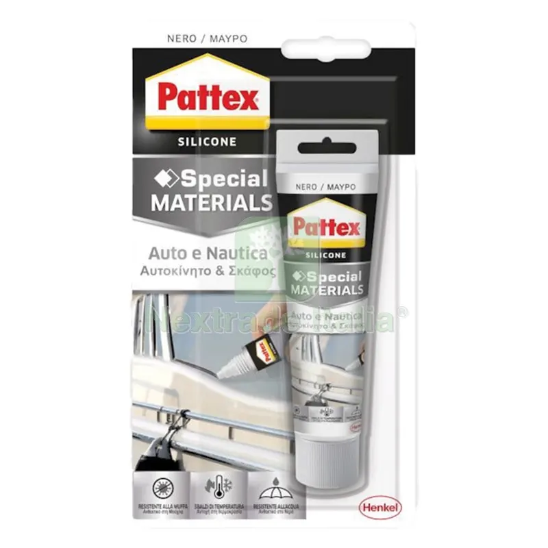 SILICONE ACETICO 'AUTO - NAUTICA' RAL 9005 nero ml 50 — Adesivi e sigillanti — rif. FERX.9007596NLM