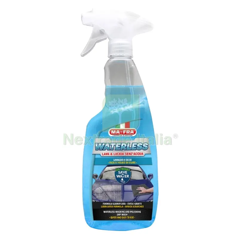 DETERGENTE LIQUIDO PER LAVAGGIO AUTO 'WATERLESS' ml. 750 — Scarichi e sifoni — rif. FERX.932130NLM DETERGENTE LIQUIDO PER LAVAGGIO AUTO 'WATERLESS' ml. 750 — Scarichi e sifoni — rif. FERX.932130NLM