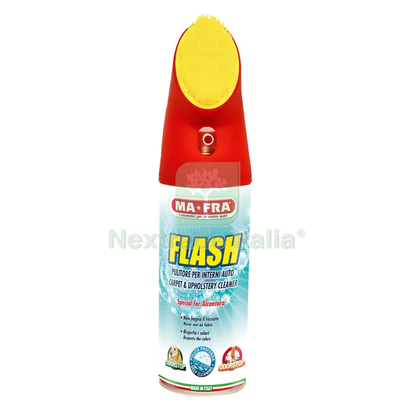 DETERGENTE PER INTERNI AUTO 'FLASH ml 400 — Scarichi e sifoni — rif. FERX.9320424NLM DETERGENTE PER INTERNI AUTO 'FLASH ml 400 — Scarichi e sifoni — rif. FERX.9320424NLM