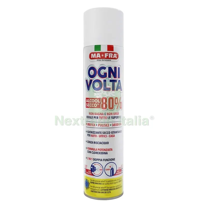 Igienizzante Spray Base Alcolica 'ogni Volta' ml 300 — Casalinghi e organizzazione — rif. FERX.6060674NLM Igienizzante Spray Base Alcolica 'ogni Volta' ml 300 — Casalinghi e organizzazione — rif. FERX.6060674NLM