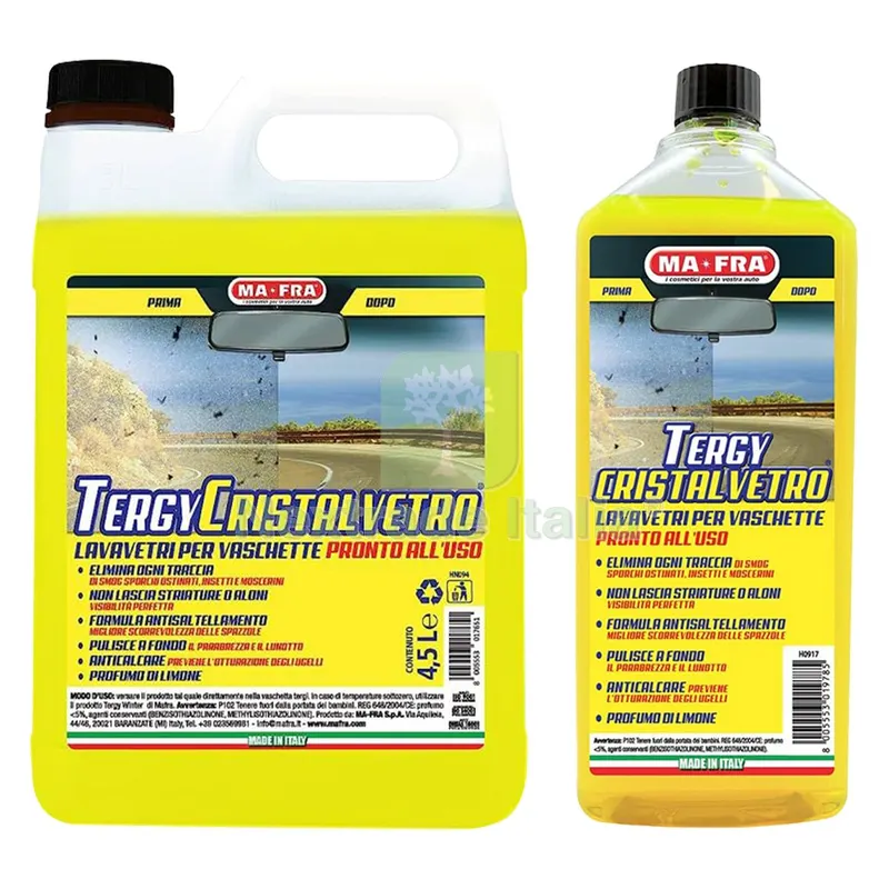 LAVAVETRI LIQUIDO 'TERGY CRISTALVETRO' ml 1000 — Cura e pulizia auto — rif. FERX.6060563NLM