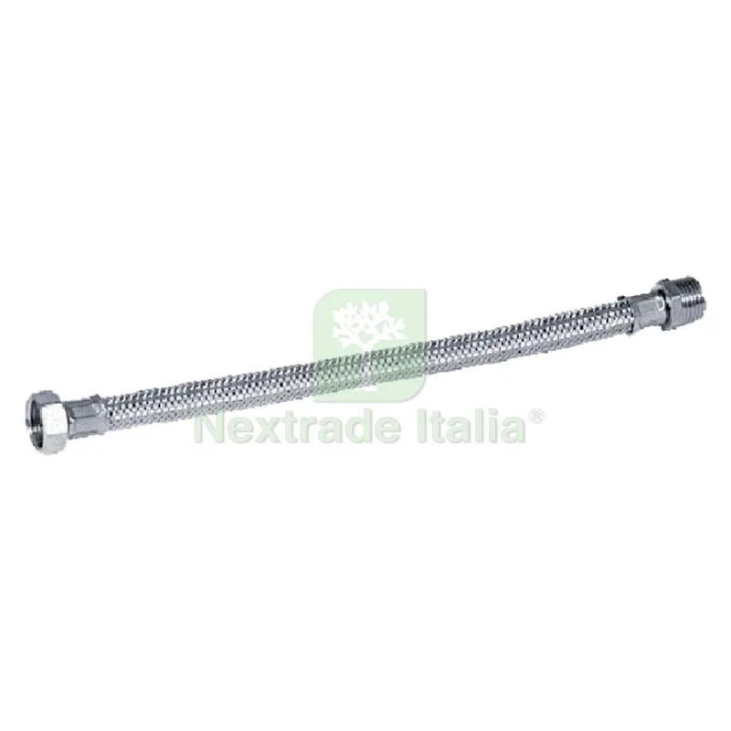 FLESSIBILE IN ACCIAIO INOX cm 25 M 1/2 x 3/8 F - pz.2 — Tubi e raccordi — rif. FERX.020310NLM FLESSIBILE IN ACCIAIO INOX cm 25 M 1/2 x 3/8 F - pz.2 — Tubi e raccordi — rif. FERX.020310NLM