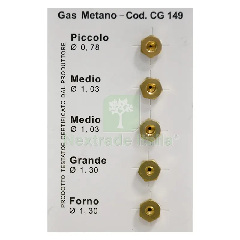 UGELLI PER CUCINA per metano — Sanitari e ceramiche — rif. FERX.020392NLM UGELLI PER CUCINA per metano — Sanitari e ceramiche — rif. FERX.020392NLM