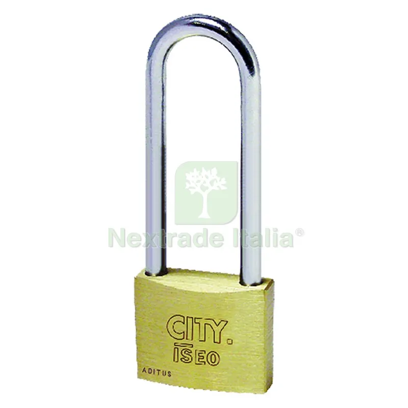 Lucchetto Rettangolare Arco Lungo mm 50 - pz. 1 — Lucchetti e catene — rif. FERX.034588NLM Lucchetto Rettangolare Arco Lungo mm 50 - pz. 1 — Lucchetti e catene — rif. FERX.034588NLM