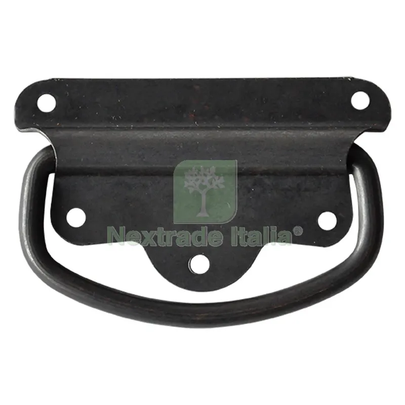 MANIGLIA AMERICANA PER BAULI mm 110 nera - pz 1 — Maniglie e pomelli — rif. FERX.038007NLM