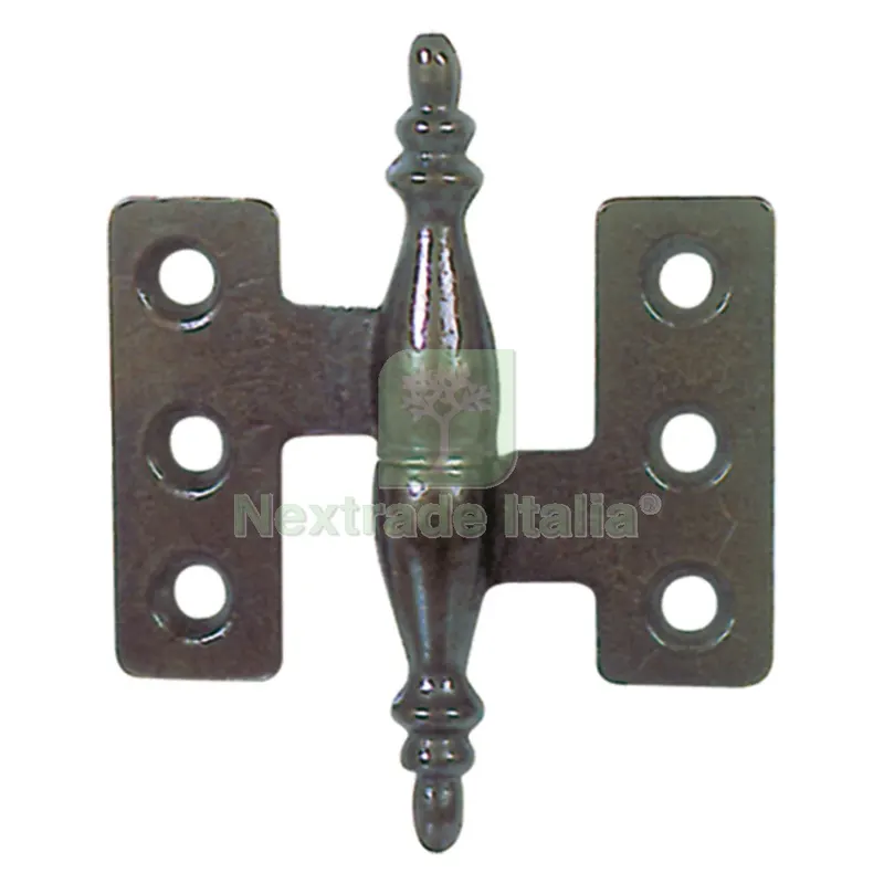 Cerniera Barocco mm.40x40 - pz.2 SX ott.lucido — Cerniere e cardini — rif. FERX.038190NLM