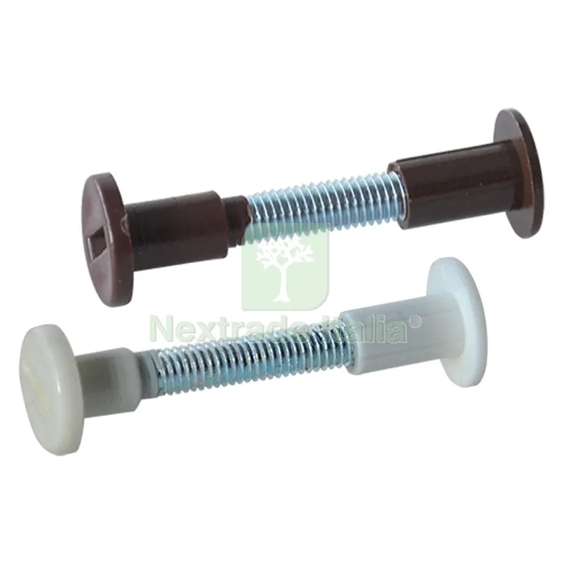 GIUNZIONE PER MOBILI mm 30 diametro 40 marrone - pz 4 — Minuteria metallica — rif. FERX.031406NLM