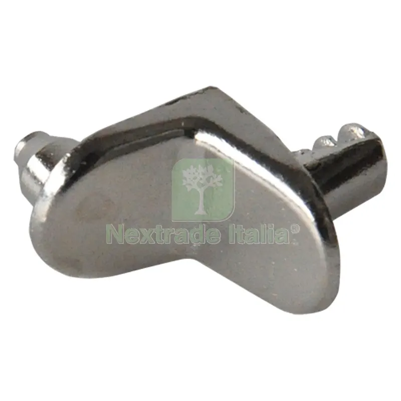 Mensolina Reggipiano con Perno pz 8 - nichelata — Ferramenta per legno e mobili — rif. FERX.031510NLM
