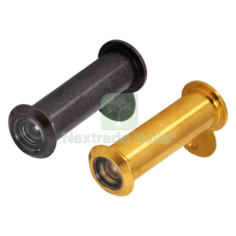Spioncino Modello 'eurovista' mm 60/85 - ottone bronzato pz.1 — Ferramenta porte e finestre — rif. FERX.037212NLM