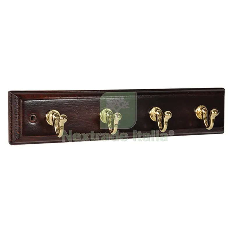 4BLISTER APPENDITUTTO ADESIVO LEGNO NOCE 4 posti - pz. 1 — Adesivi e sigillanti — rif. FERX.038732NLM