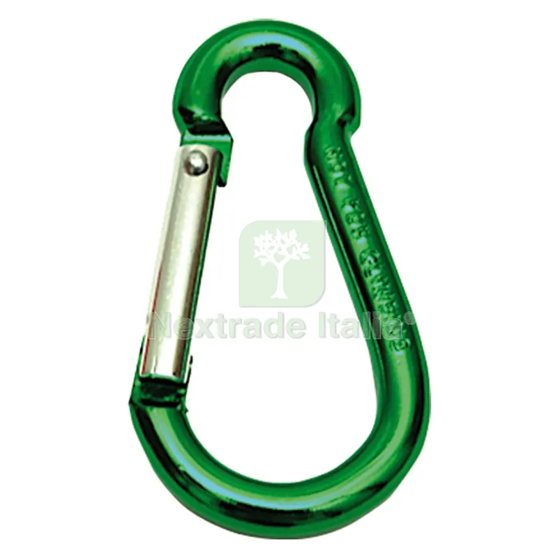 MOSCHETTONE ALLUMINIO mm 60 - pz. 2 — Ganci, moschettoni e anelli — rif. FERX.033201NLM MOSCHETTONE ALLUMINIO mm 60 - pz. 2 — Ganci, moschettoni e anelli — rif. FERX.033201NLM