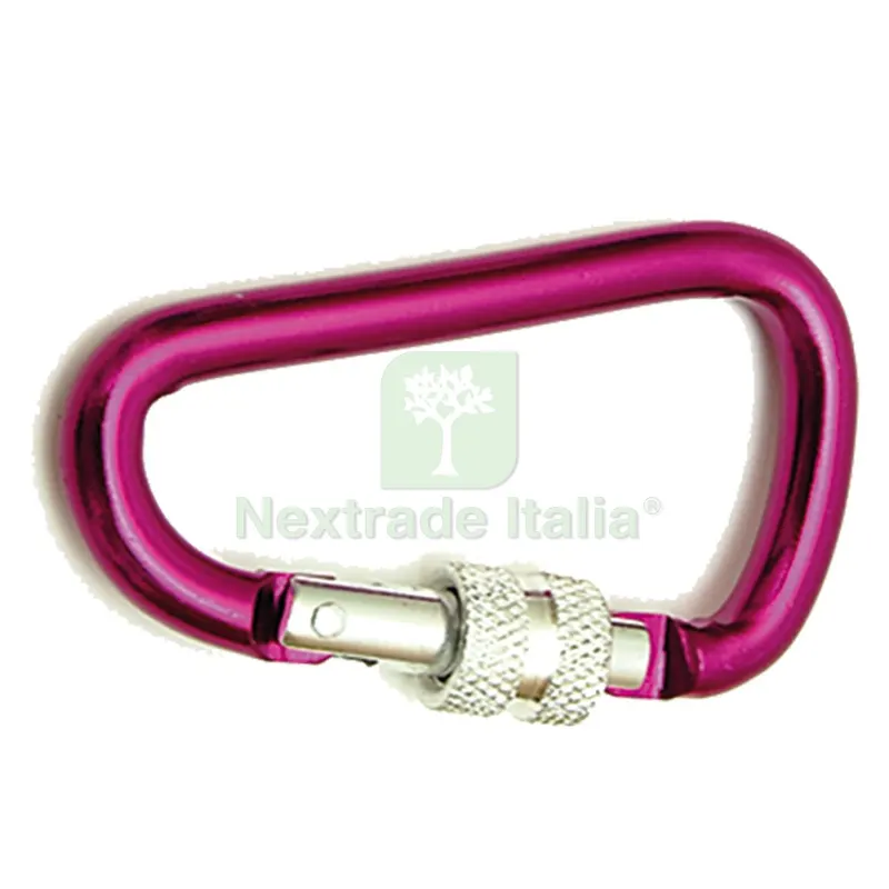 MOSCHETTONE ALLUMINIO mm 80 - pz. 1 — Ganci, moschettoni e anelli — rif. FERX.033205NLM MOSCHETTONE ALLUMINIO mm 80 - pz. 1 — Ganci, moschettoni e anelli — rif. FERX.033205NLM