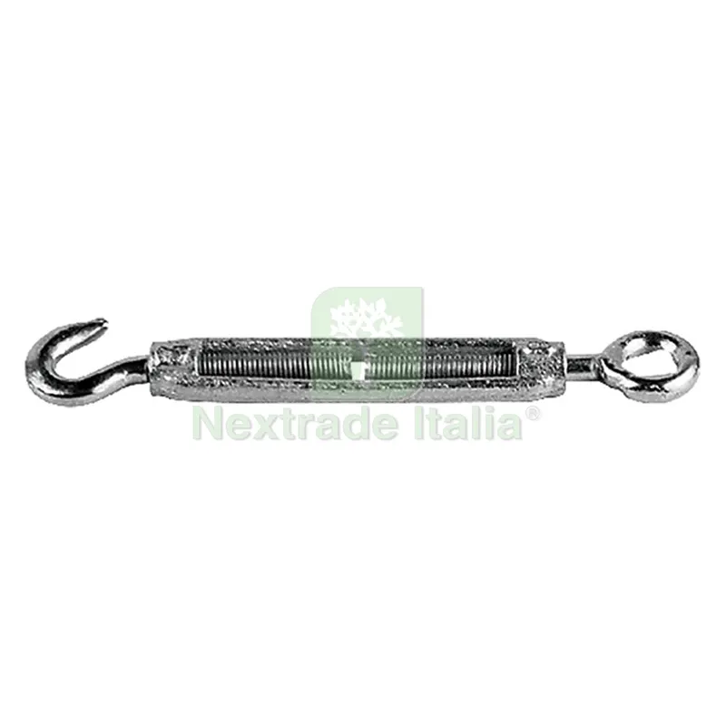 TENDITORE AD OCCHIO E GANCIO M 6 - pz. 2 — Accessori recinzione — rif. FERX.033032NLM TENDITORE AD OCCHIO E GANCIO M 6 - pz. 2 — Accessori recinzione — rif. FERX.033032NLM