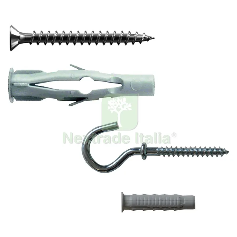 TASSELLO NYLON mm. 6 con occhiolo aperto - pz. 8 — Tasselli e ancoraggi — rif. FERX.040084NLM TASSELLO NYLON mm. 6 con occhiolo aperto - pz. 8 — Tasselli e ancoraggi — rif. FERX.040084NLM