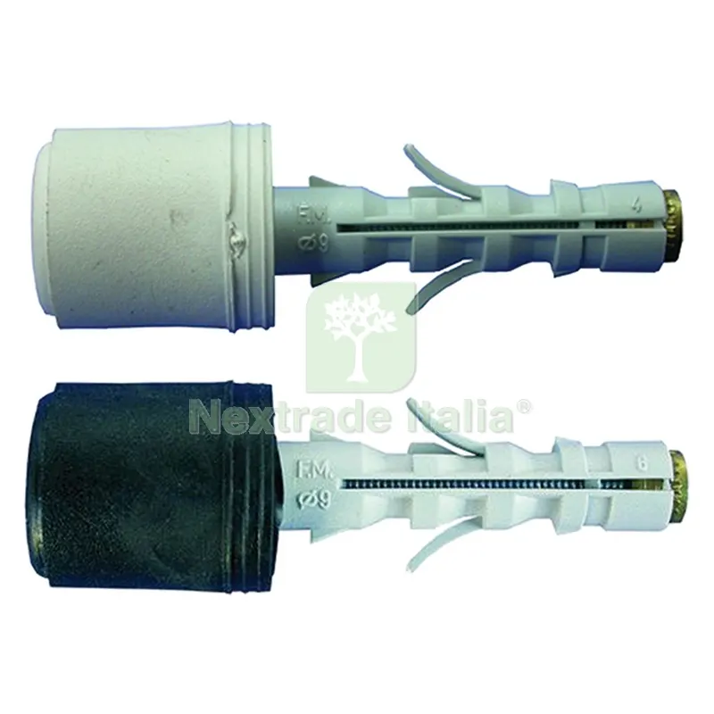 TASSELLO NYLON PARACOLPO 'HTS10' mm. 9/40 - pz. 2 bianco — Tasselli e ancoraggi — rif. FERX.040160NLM TASSELLO NYLON PARACOLPO 'HTS10' mm. 9/40 - pz. 2 bianco — Tasselli e ancoraggi — rif. FERX.040160NLM