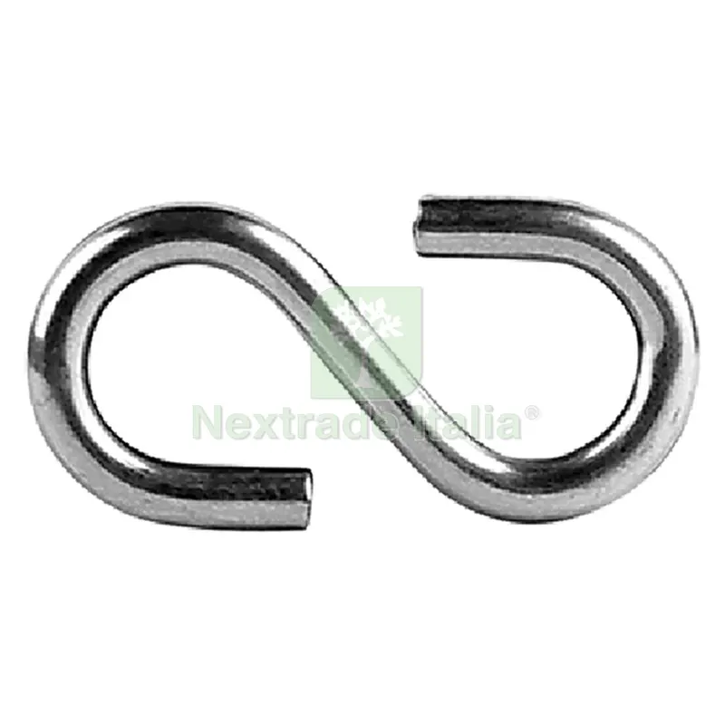 GANCIO AD 'S' mm 4,0 - pz. 6 — Casalinghi e organizzazione — rif. FERX.060354NLM