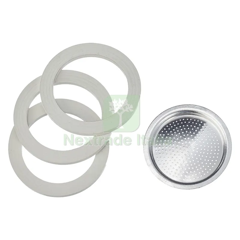 FILTRO MOKA CON 3 GUARNIZIONI 3 tazze — Guarnizioni e tenute — rif. FERX.079032NLM