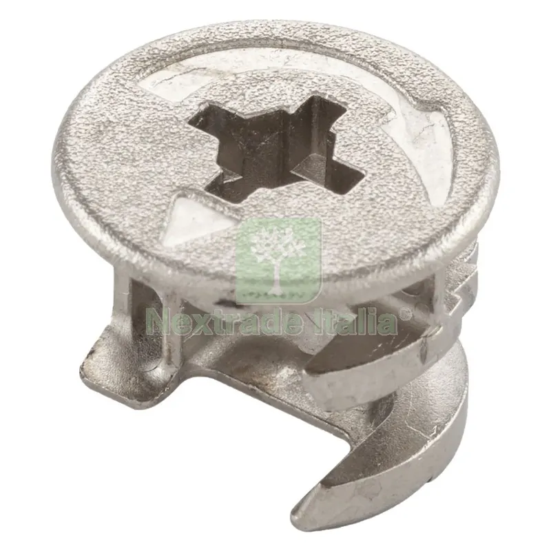 Giunzione Eccentrica con Bordo mm.15 x h.13,9 - pz. 8 — Ferramenta porte e finestre — rif. FERX.038380NLM