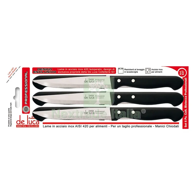 SET COLTELLI DA BISTECCA 6 pz — Cucina e coltelleria — rif. FERX.8020190NLM