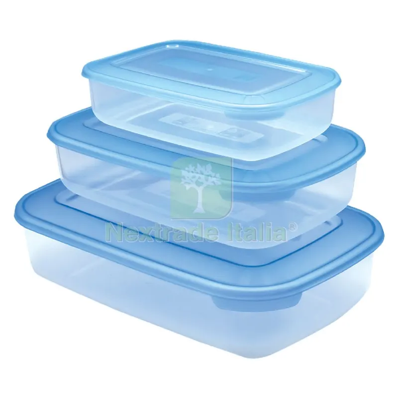 Contenitore Rettangolare in Plastica Set 'frigo BO acqua trasparente — Casalinghi e organizzazione — rif. FERX.8410899NLM
