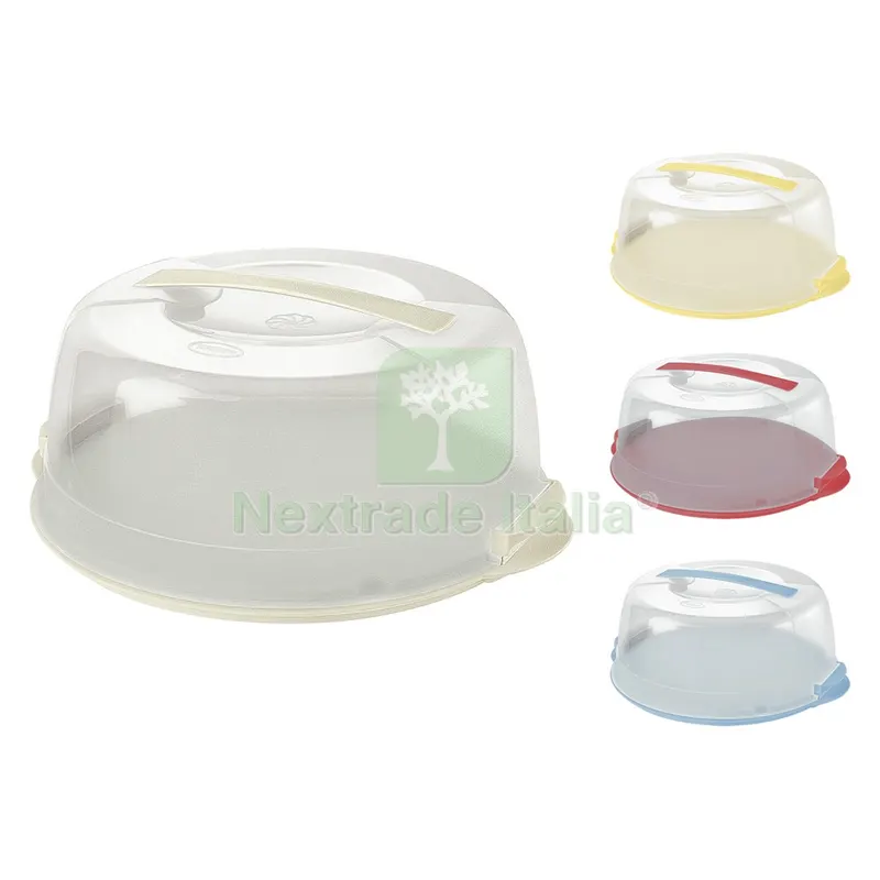 Contenitore Porta Torte in Plastica cm 36,5x32,8xh.15 - panna — Casalinghi e organizzazione — rif. FERX.8411040NLM
