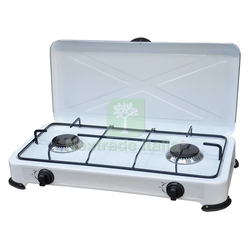 FORNELLO 2 FUOCHI A GAS GPL 'KASART' cm 58 x 28 x h.11 — Casalinghi e organizzazione — rif. FERX.8040222NLM FORNELLO 2 FUOCHI A GAS GPL 'KASART' cm 58 x 28 x h.11 — Casalinghi e organizzazione — rif. FERX.8040222NLM