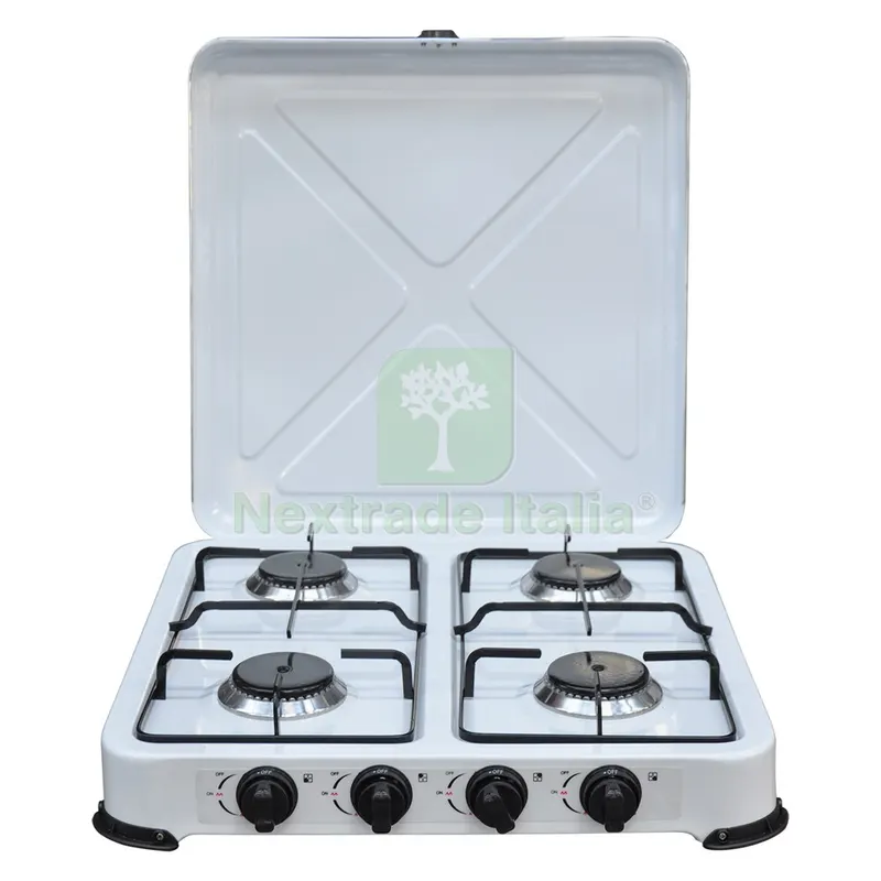 Fornello 4 Fuochi a GAS GPL 'kasart' cm 49 x 50 x h.11 — Casalinghi e organizzazione — rif. FERX.8040226NLM Fornello 4 Fuochi a GAS GPL 'kasart' cm 49 x 50 x h.11 — Casalinghi e organizzazione — rif. FERX.8040226NLM