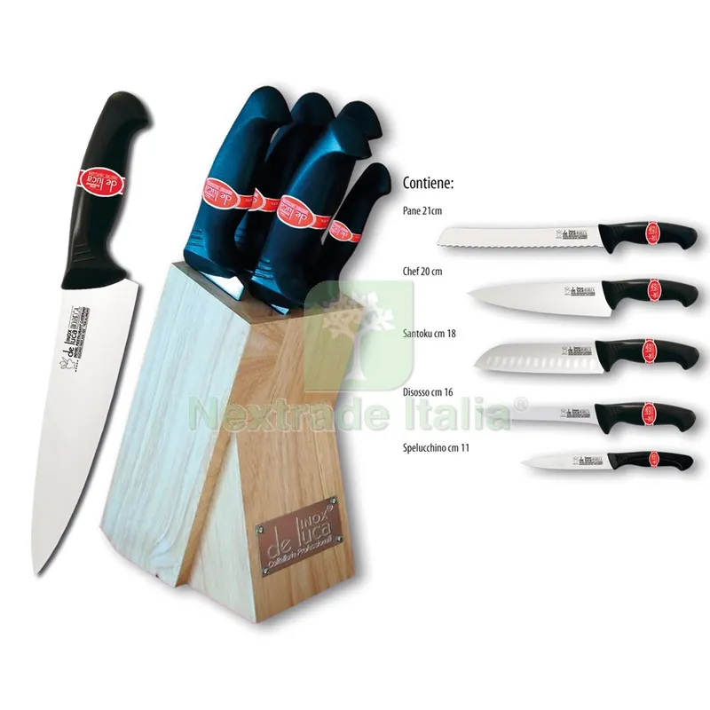 COLTELLO CUCINA LINEA 'HORECA' IN CEPPO MASSELLO 5 pezzi — Cucina e coltelleria — rif. FERX.8021110NLM COLTELLO CUCINA LINEA 'HORECA' IN CEPPO MASSELLO 5 pezzi — Cucina e coltelleria — rif. FERX.8021110NLM