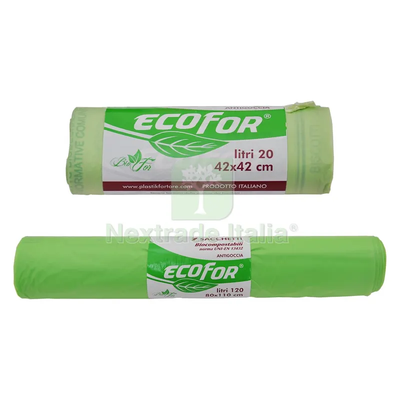 Sacchetti Raccolta Differenziata Compostabili cm. 80x110 - cf. 7 pz — Protezione piante e sementi — rif. FERX.8035386NLM