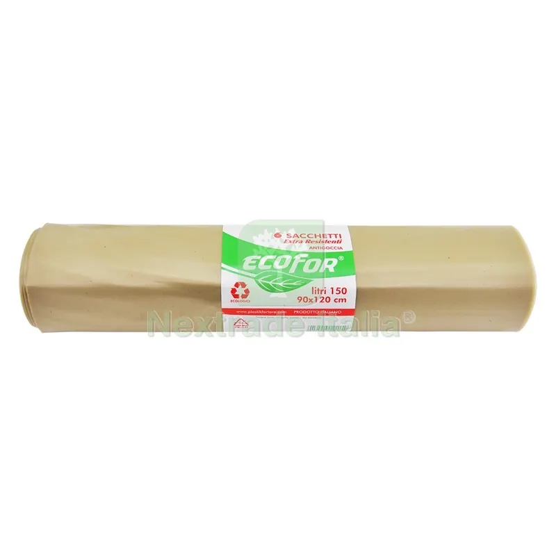 Sacchi Polietilene Nettezza Urbana 'extra Strong' cm 90 x 120 cf.6 pz - lt.150 ambra — Teli e film di protezione — rif. FERX.8035488NLM