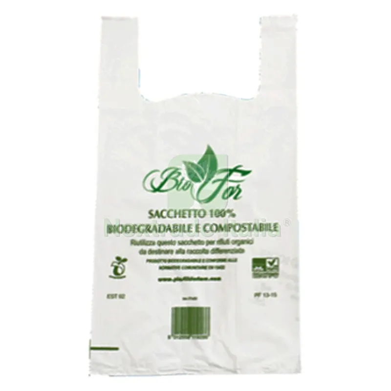 Buste Shopper Compostabili Maxi gr.12,5 - 30+20x60 cf.500 pz — Materiale promozionale e POP — rif. FERX.8035356NLM Buste Shopper Compostabili Maxi gr.12,5 - 30+20x60 cf.500 pz — Materiale promozionale e POP — rif. FERX.8035356NLM